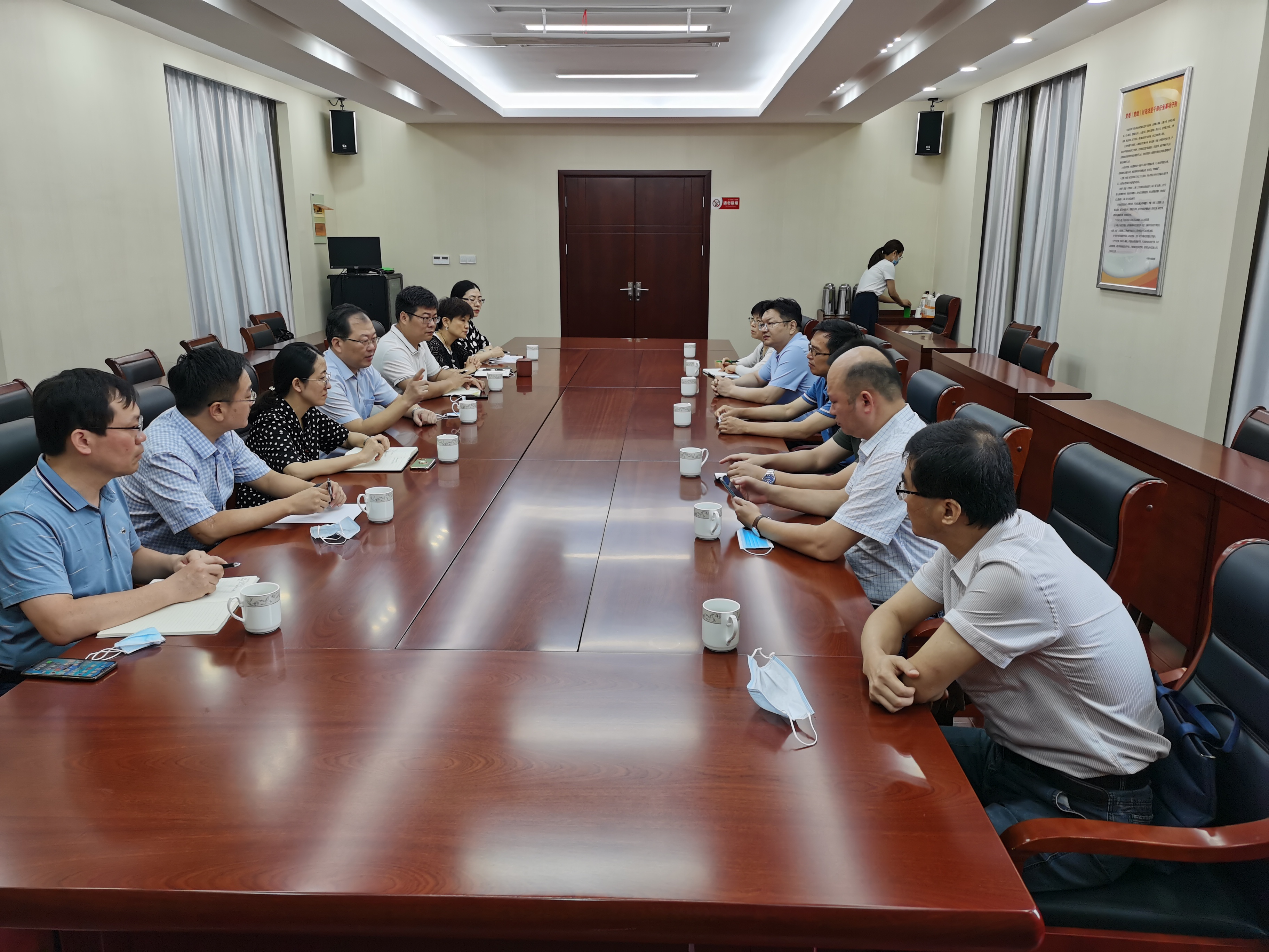 马顺圣率队走访调研农业科技企业 助推校企深度融合
